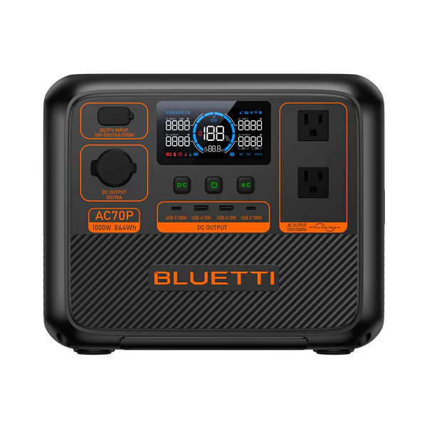 BLUETTI AC70P Portable Power Station | 1000W 864Wh