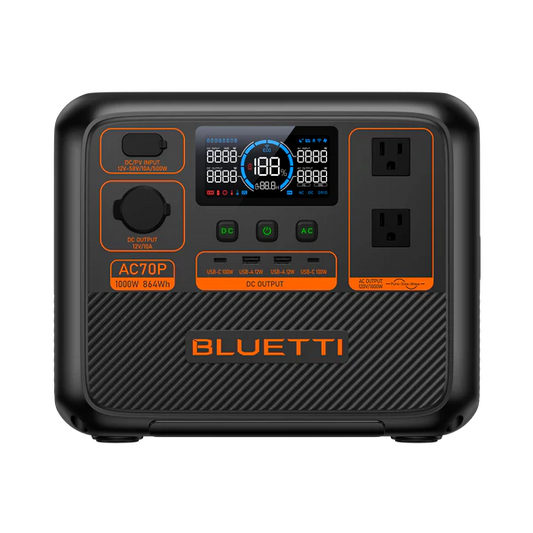 BLUETTI AC70P Portable Power Station | 1000W 864Wh