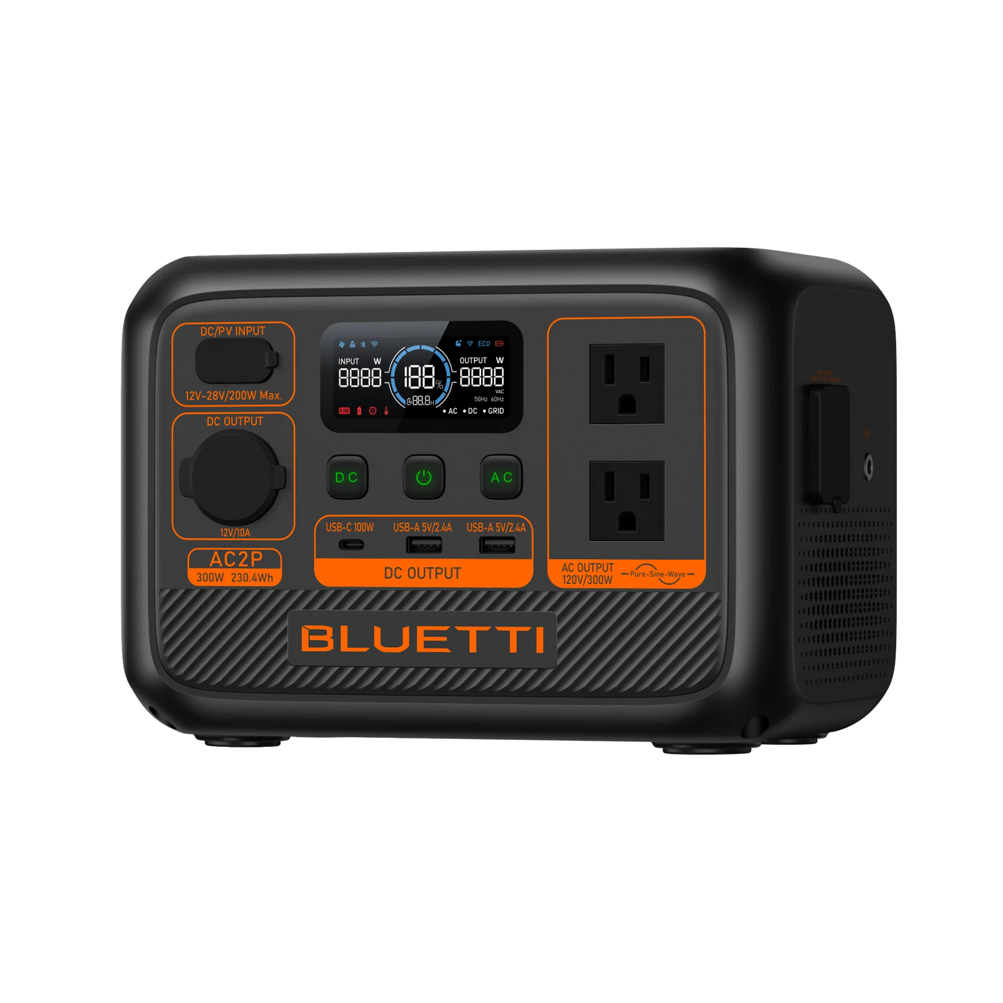 BLUETTI AC2P Portable Power Station | 300W 230.4Wh